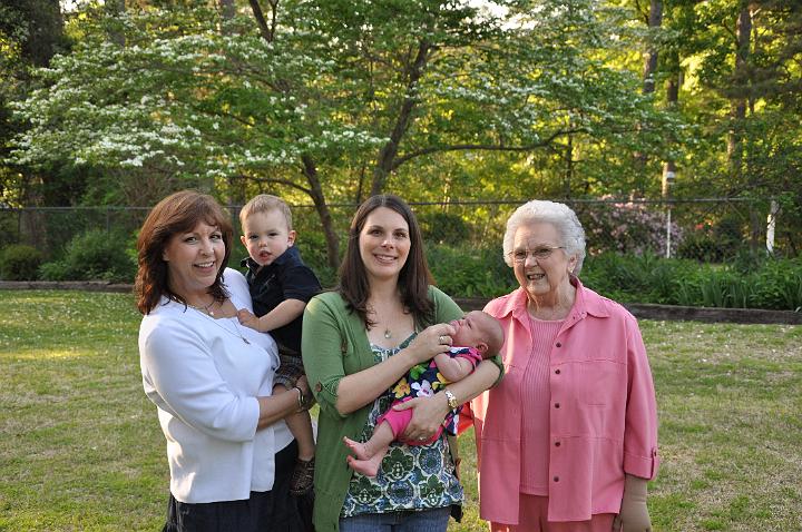 Nana, Jackson, E, Audrey, and Grandmother Napper