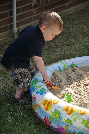 Jackson digging for dinosaurs