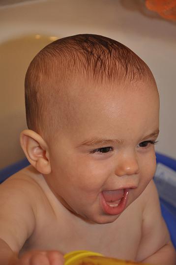 Jackson in the tub