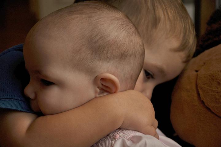 Jackson hugging Audrey