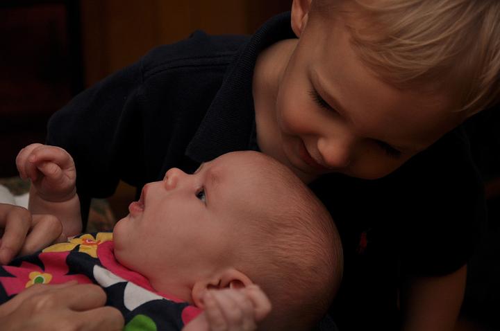 Carter & Jackson taking care of Audrey