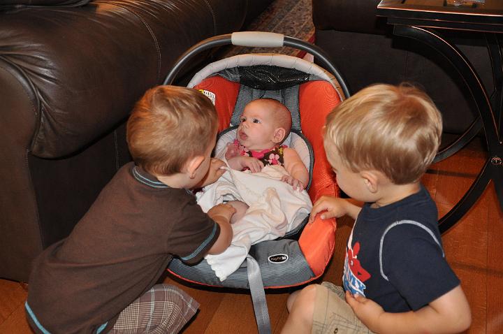 Carter & Jackson taking care of Audrey