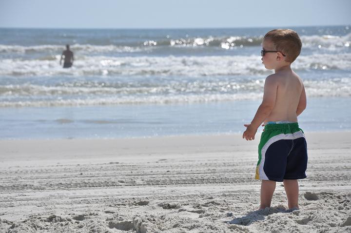 Jackson at the beach