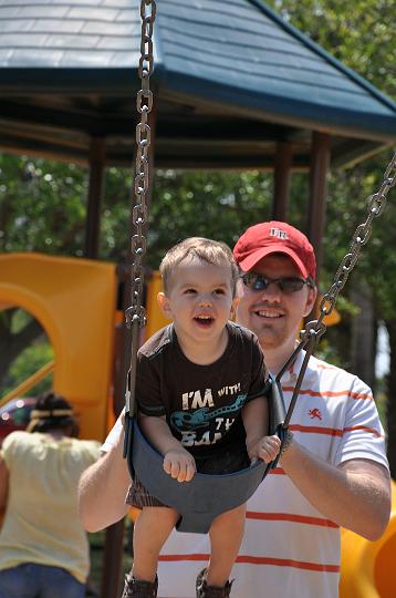 Ross & JD swinging after the launch